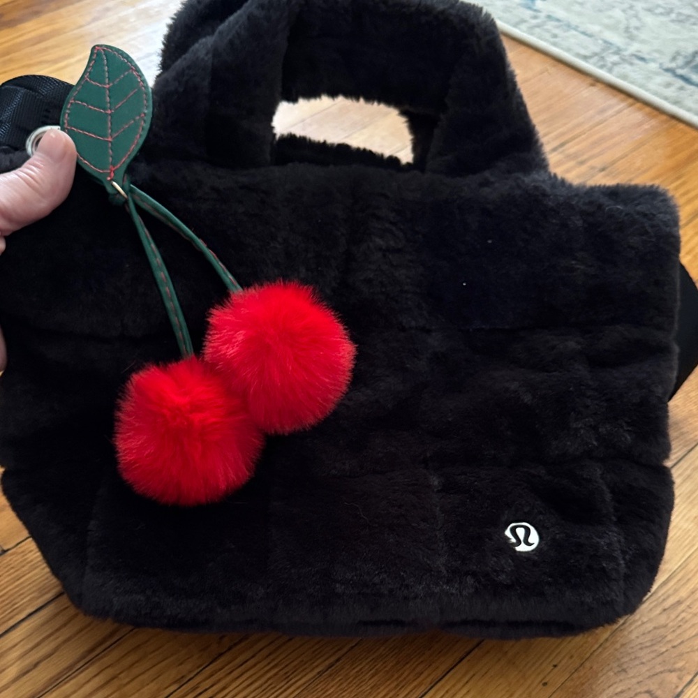 lululemon athletica Black Tote with Red Accents